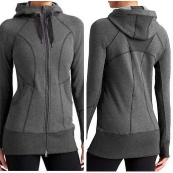 Athleta Tops - Athleta CYA Strength Hoodie in Dark Gray Size S
